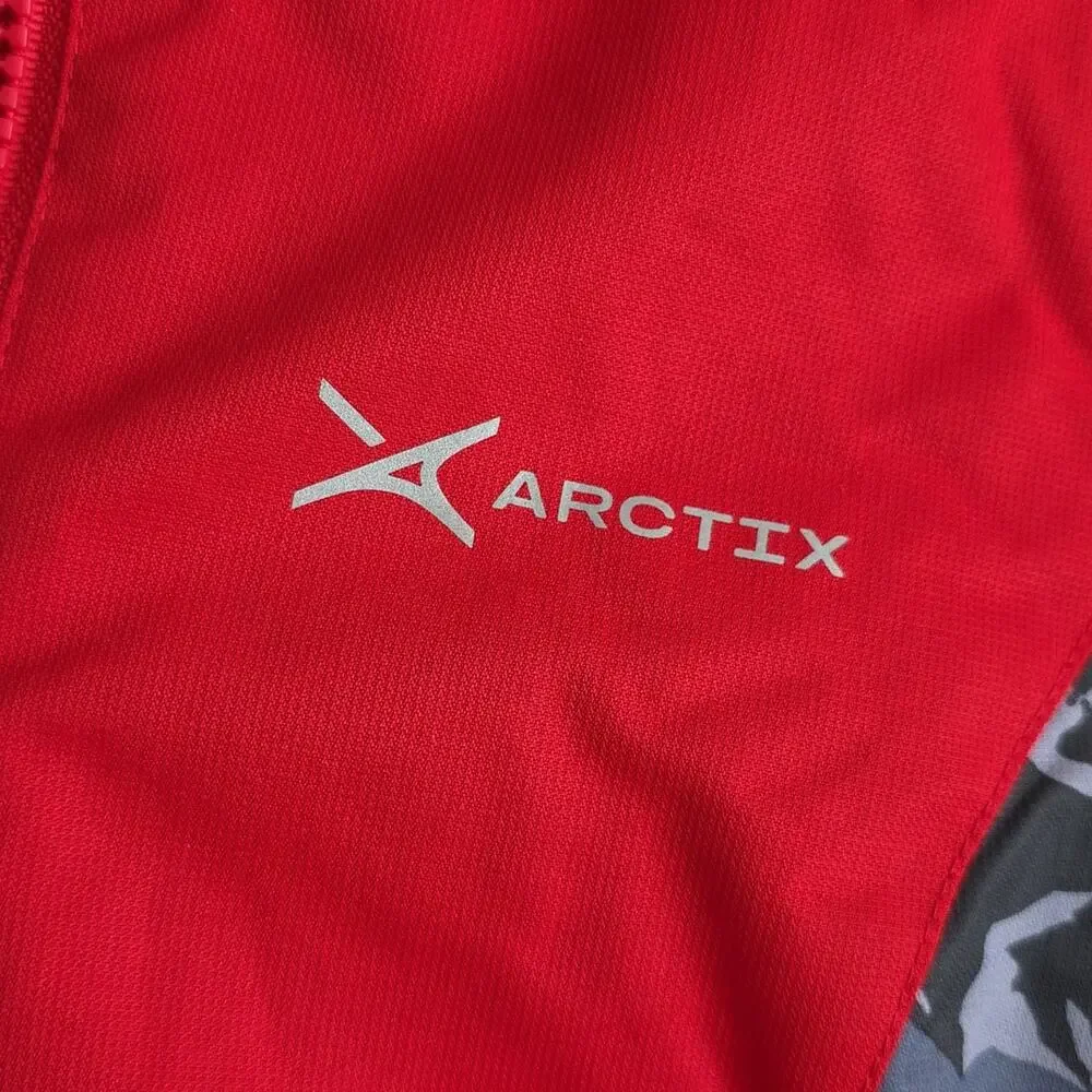 Arctix Insulated Red Grey and Camouflage Winter Hooded Coat Kids Size 3T NWT